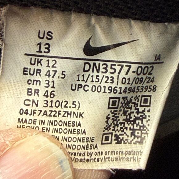 Nike Court Vision Mid Shoes Mens Size 13 Gray Black Mid Top Sneakers DN3577-002 main image 7